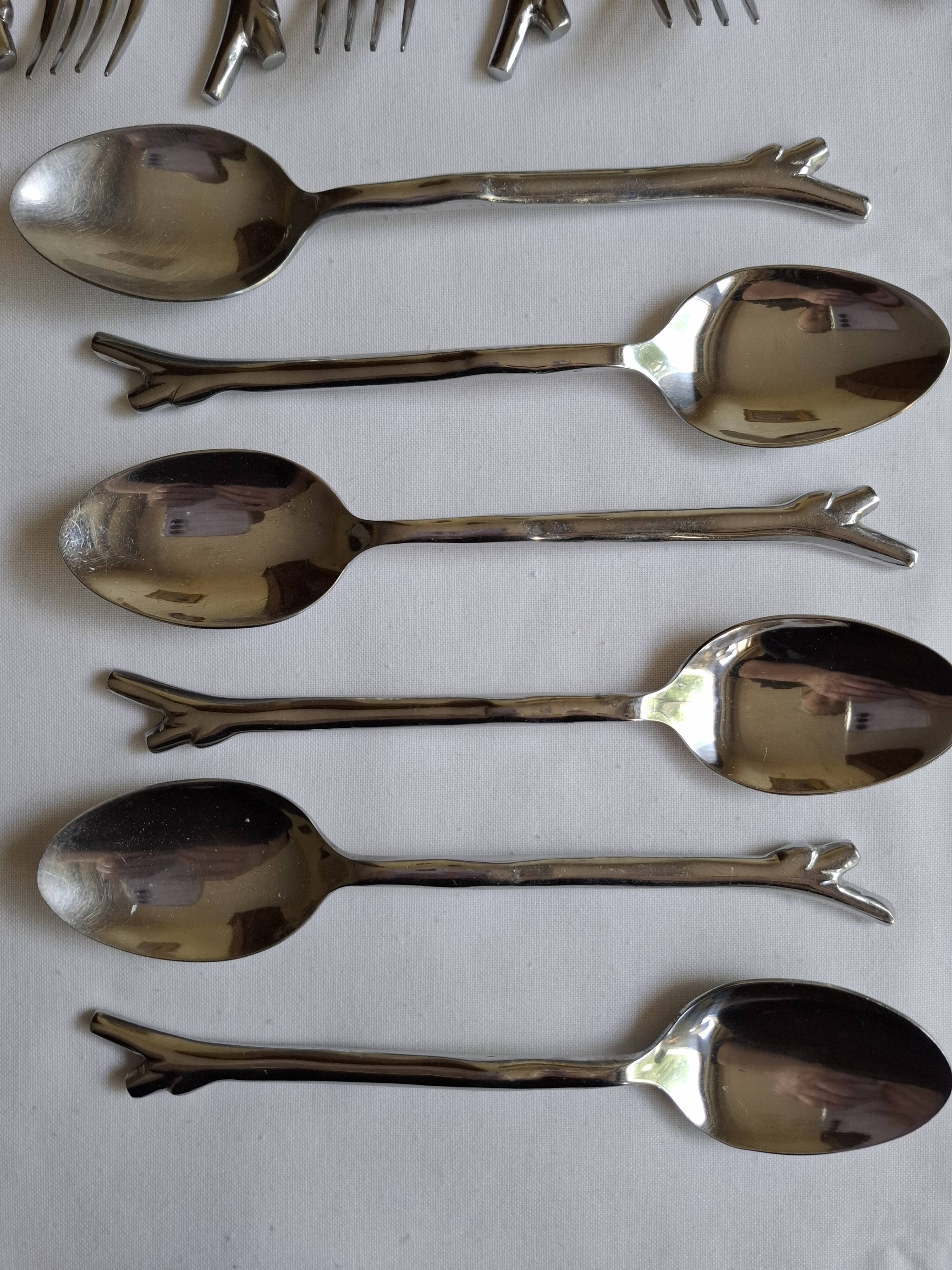Couverts Brindilles inox vintage