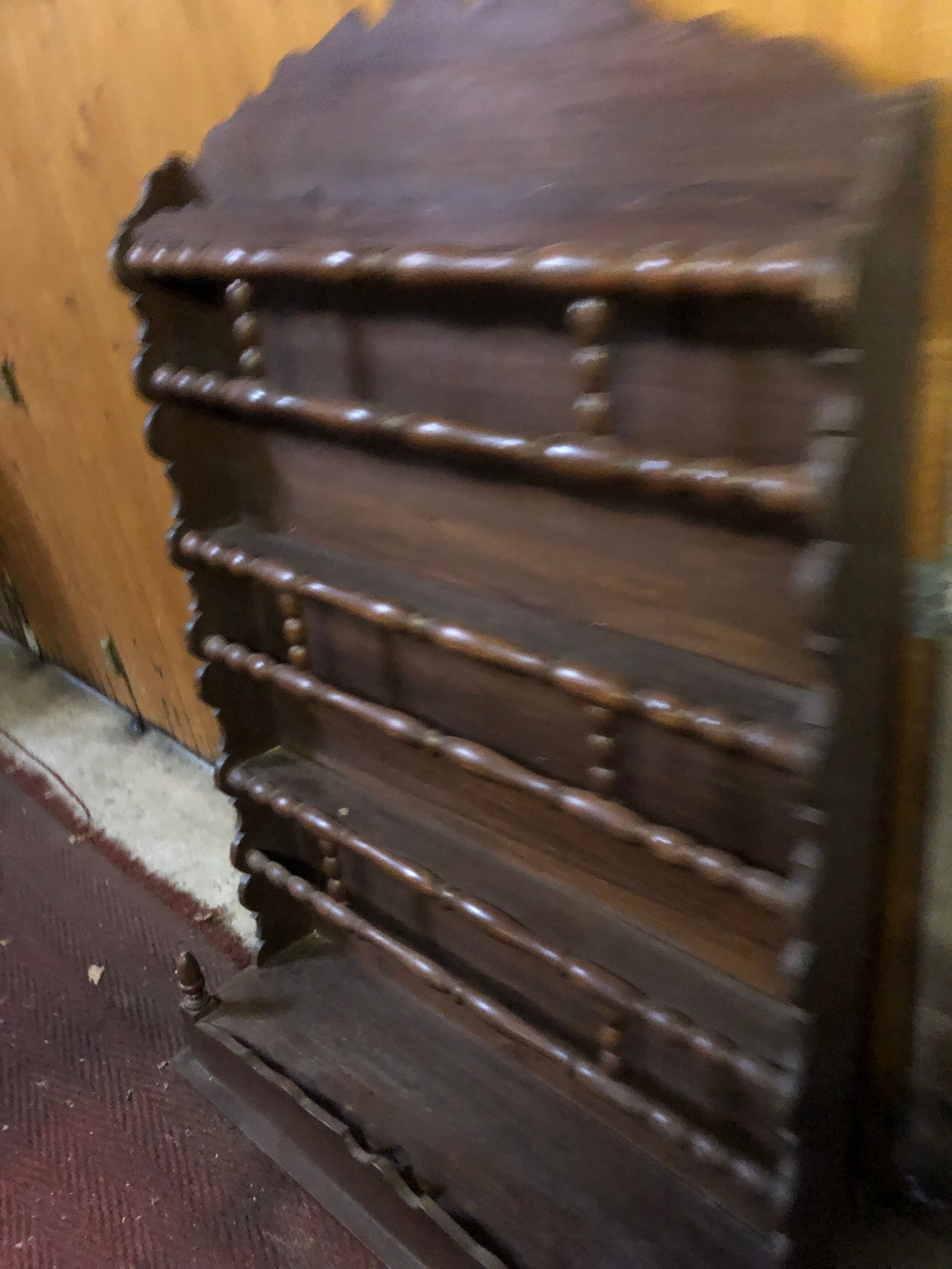 Walnut shelf to hang or place on a piece of furniture