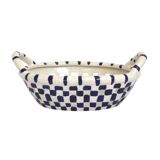 Vintage woven ceramic basket
