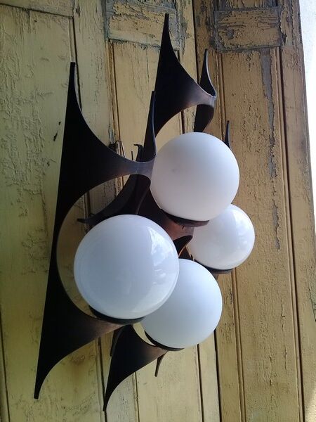 Wall lamp brutaliste applied design time 1960