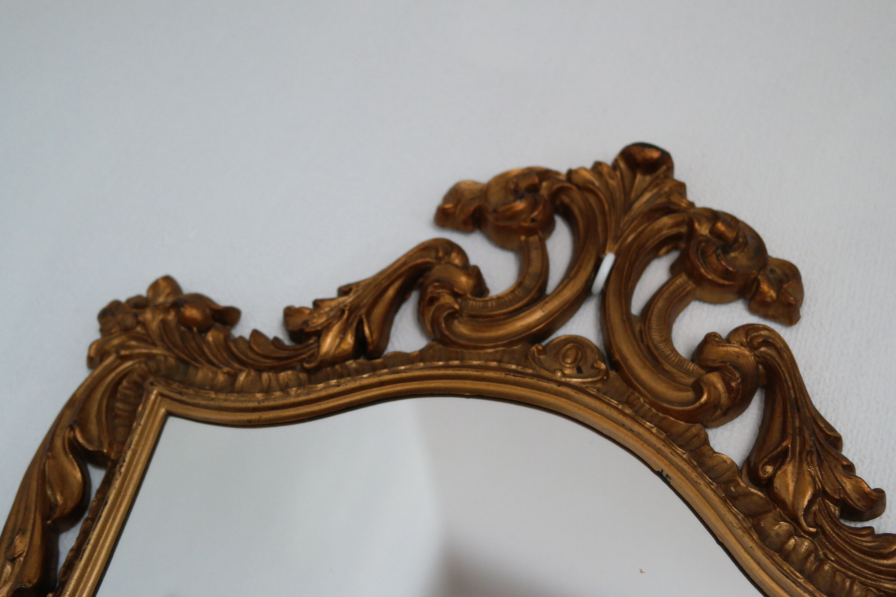 Vintage gold baroque mirror