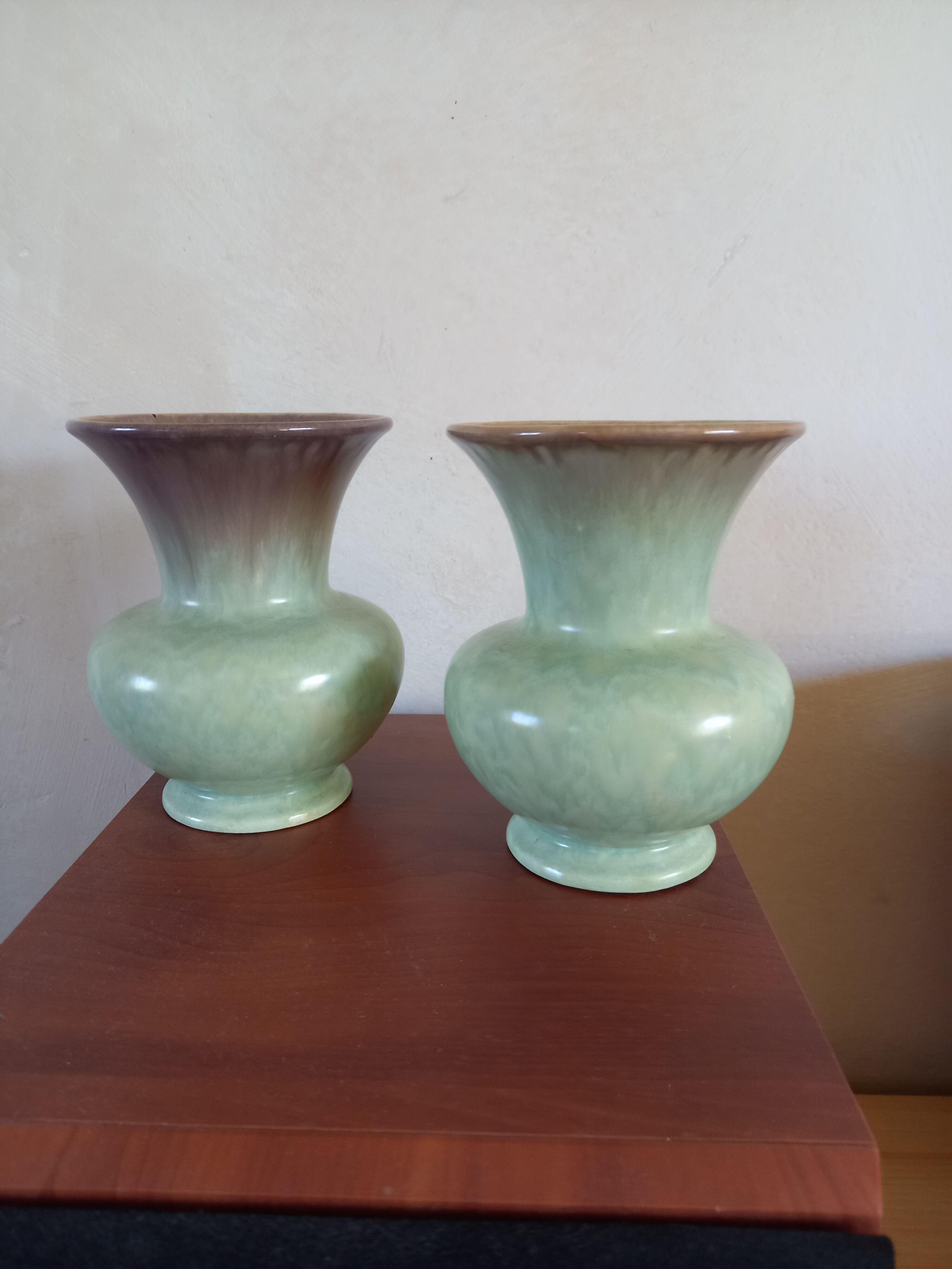 Pair of vintage German ceramic vases