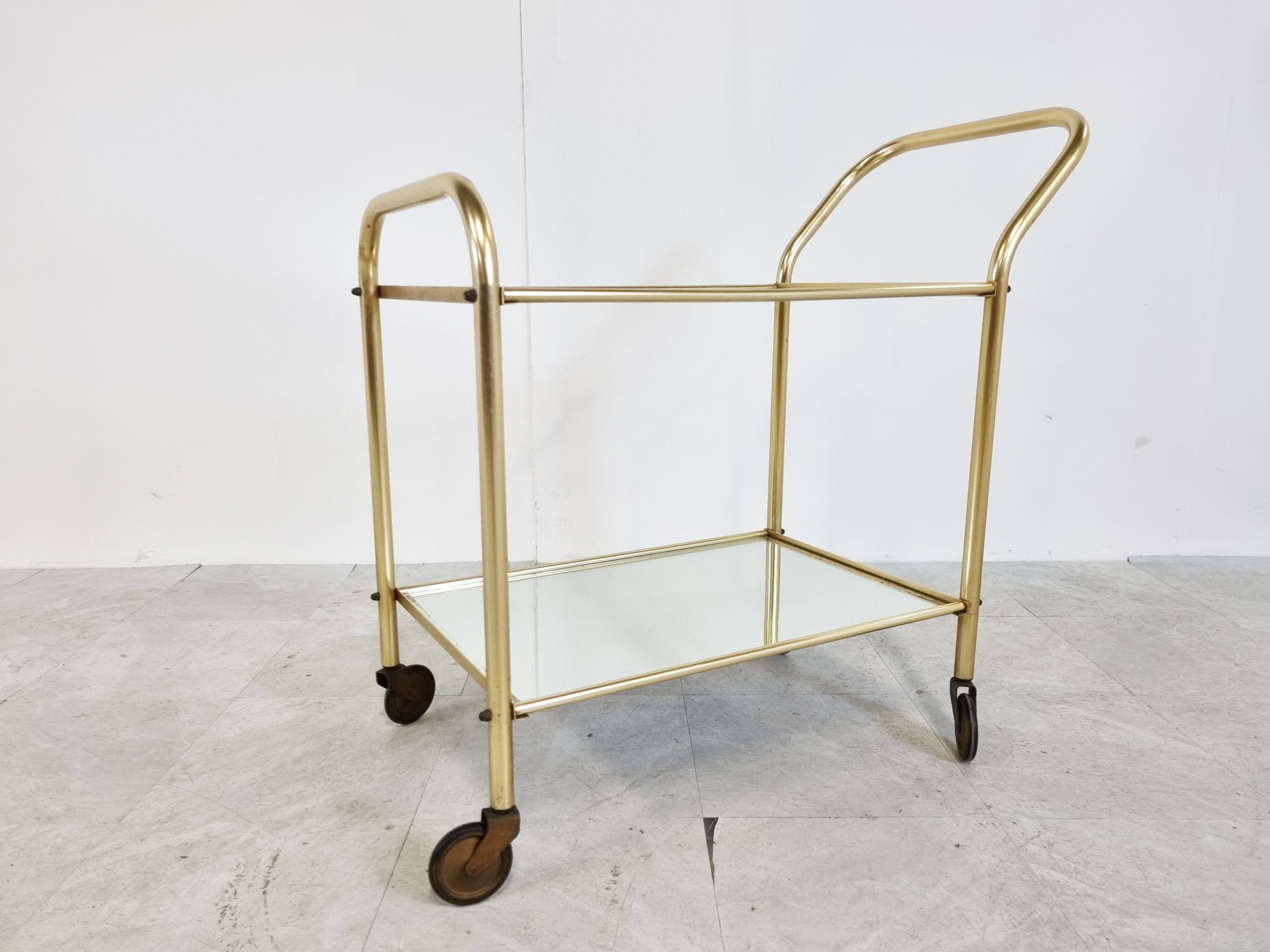Brass drinks  trolley, 1960s