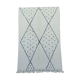 Berber diamond and black dot rug 140 X 220 cm