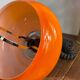 Vintage orange opaline pendant light