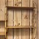 Double shelves murale rattan 1960