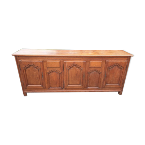 Enfilade de paroisse XIXe 3 portes Chêne massif L233