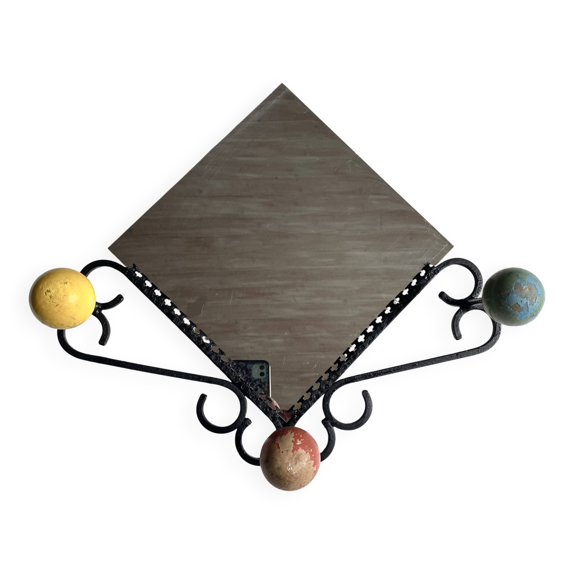 Vintage coat rack with mirror