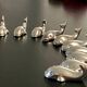 11 whale-shaped metal knife holders