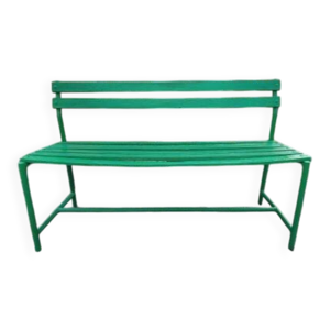 banc des années 50 en - bois fer