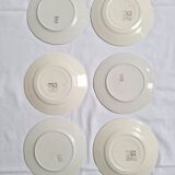 Assiettes à dessert Longwy et Lunéville