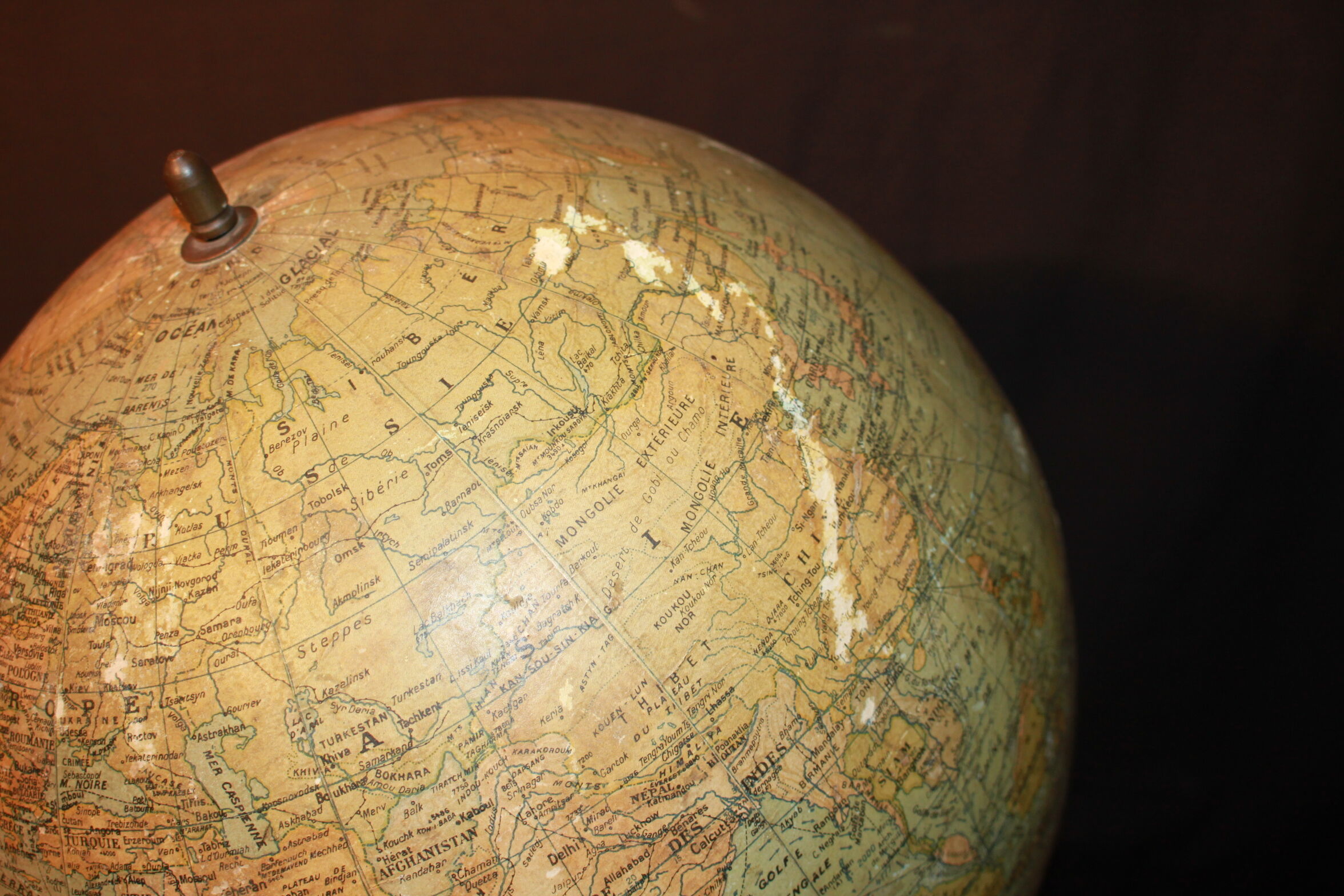 Globe terrestre 19ème