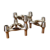 Set of 3 BMF metal candle holders