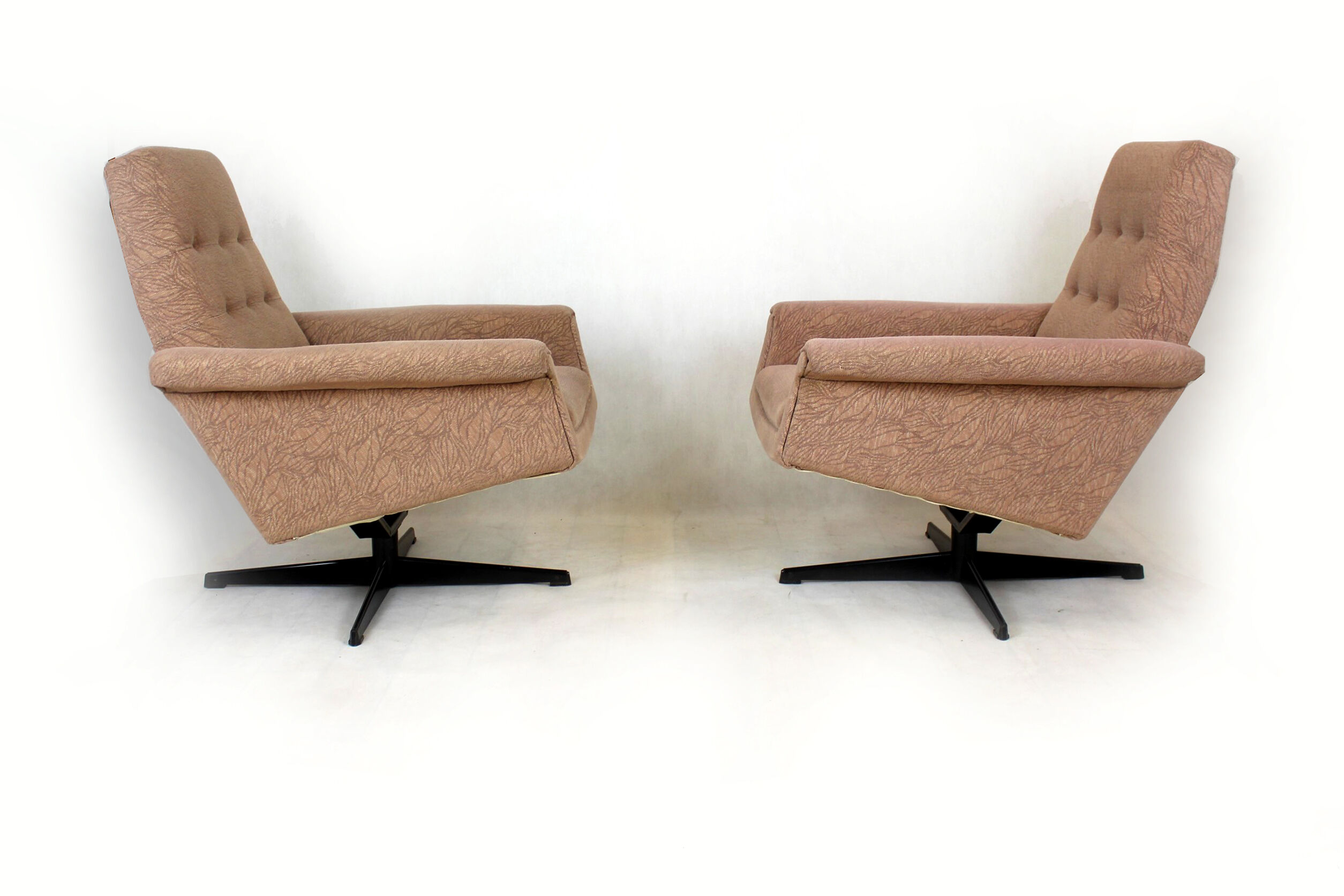 Vintage swivel lounge chairs, 1970s, set of 2
