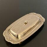 1 stainless steel butter dish and its cup