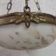 Bronze chandelier and glass paste
