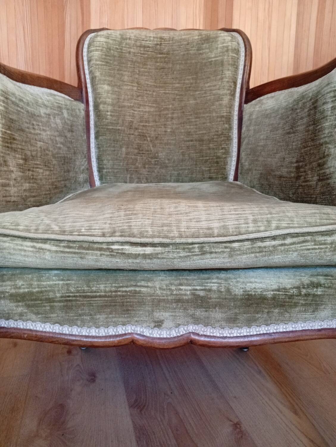 Fauteuil bergère style Louis XV
