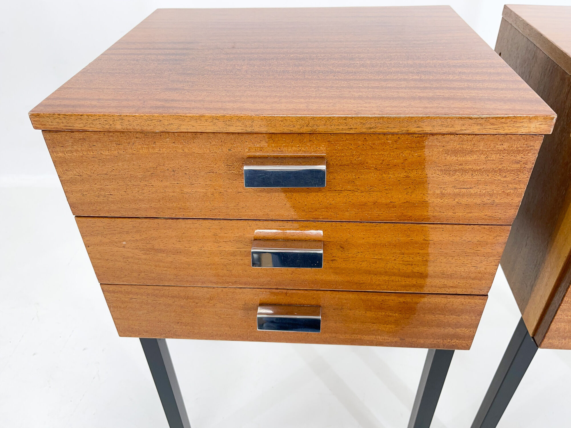 Set of mid-century bedside tables Czechoslovakia