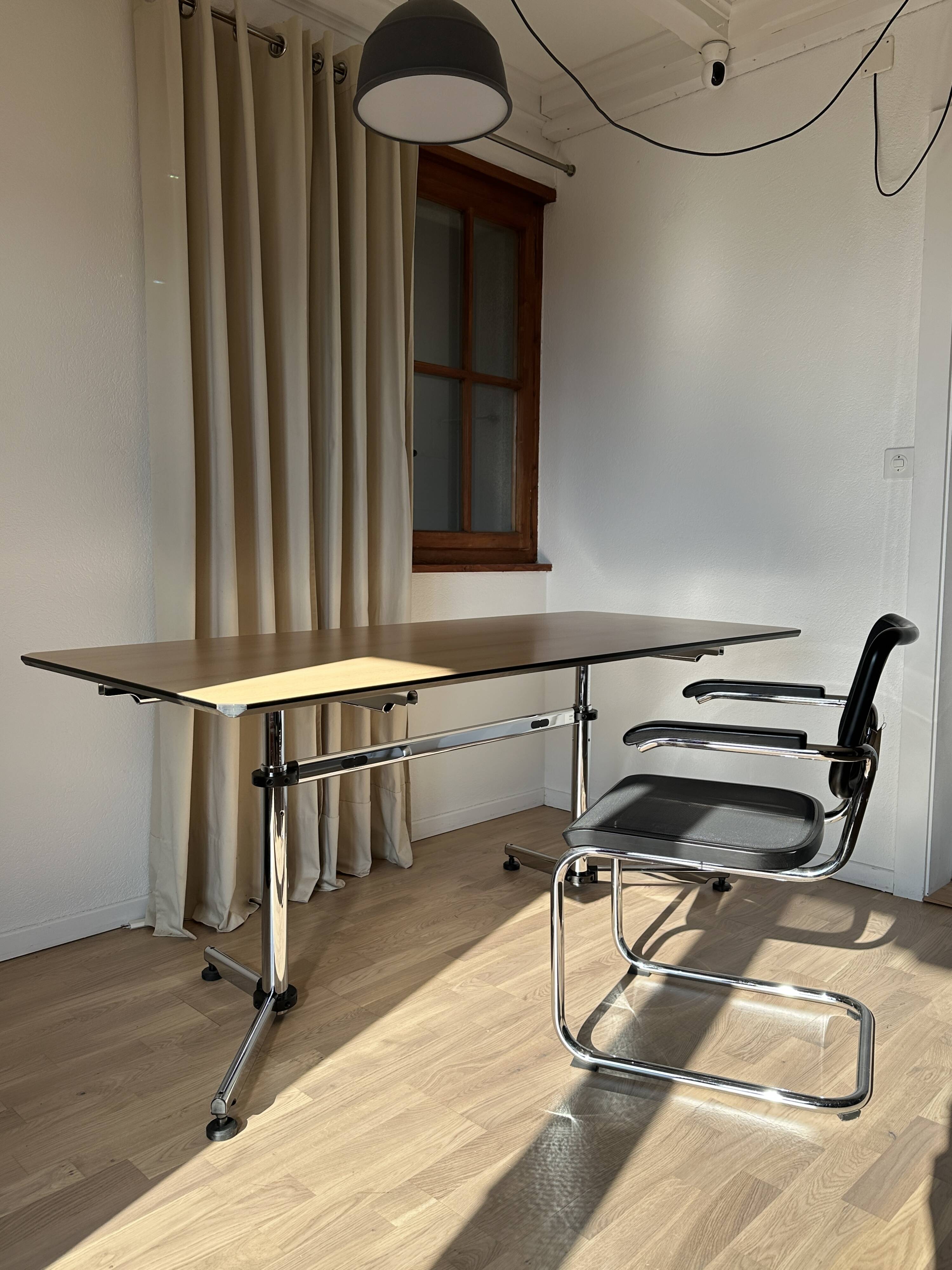 KITOS USM Haller desk in natural varnished beech veneer