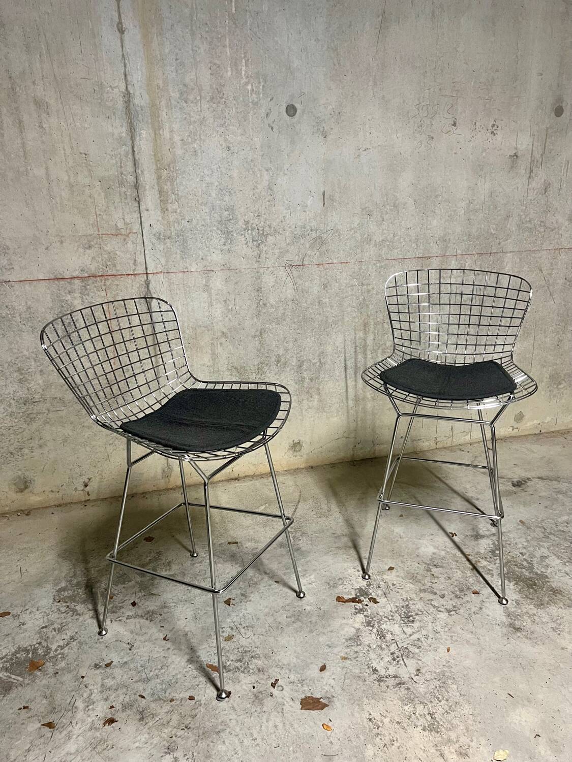 Pair of Harry Bertoia bar chairs