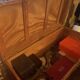 Asian carved mallet, made of camphor wood, from Hong Kong 100 X 52 X 60 cm