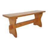 Scandinavian modern pinewood bench, 1960's