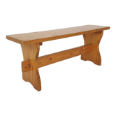 Banc scandinave moderne en pin, années 1960