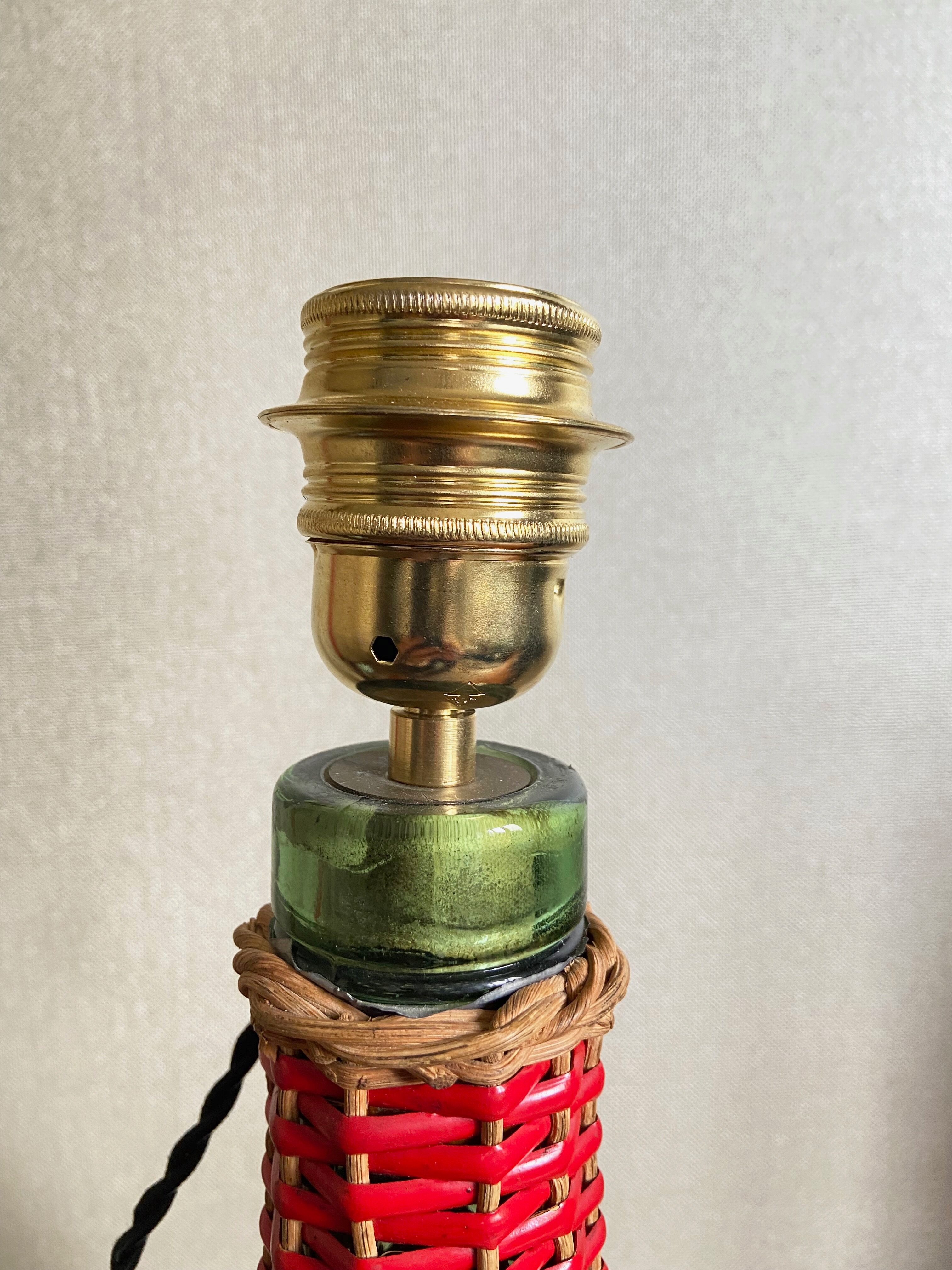 Rattan lamp base