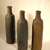 Set of three stoneware bottles