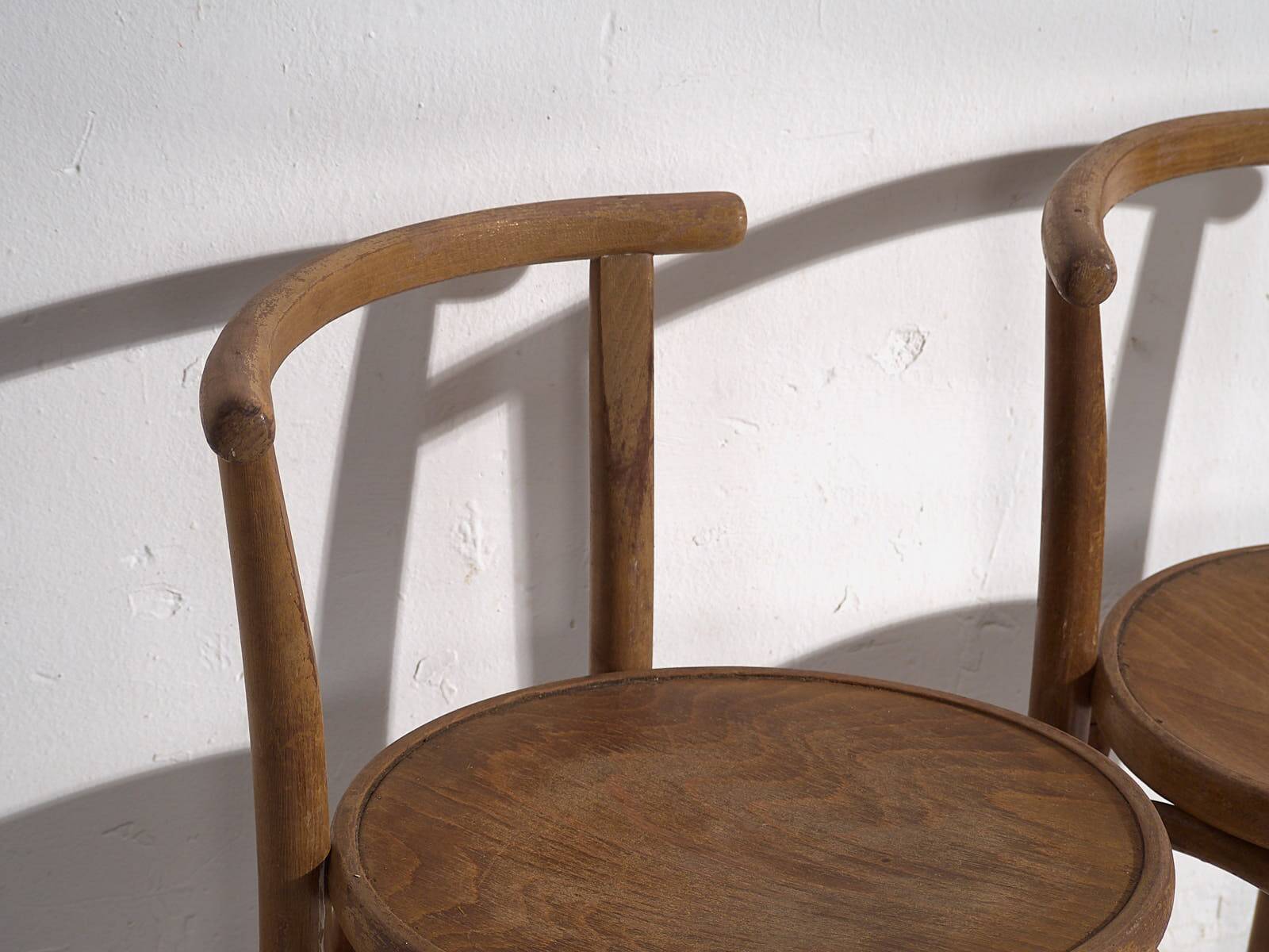 Set of antique Thonet chairs (circa 1920). Set of 4 pieces #3