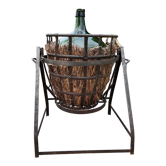 Demijohn on steel rocker