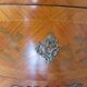 Louis XV commode - 2 drawers - floral marquetry - bronze ornament - 1950