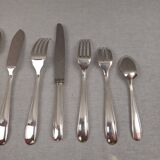 Christofle Dax model - 102-piece silver-plated cutlery set in perfect condition