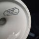 Old footed bowl Sarreguemines Mignon blue faience vintage