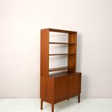 Vintage Swedish bookcase with storage compartment
