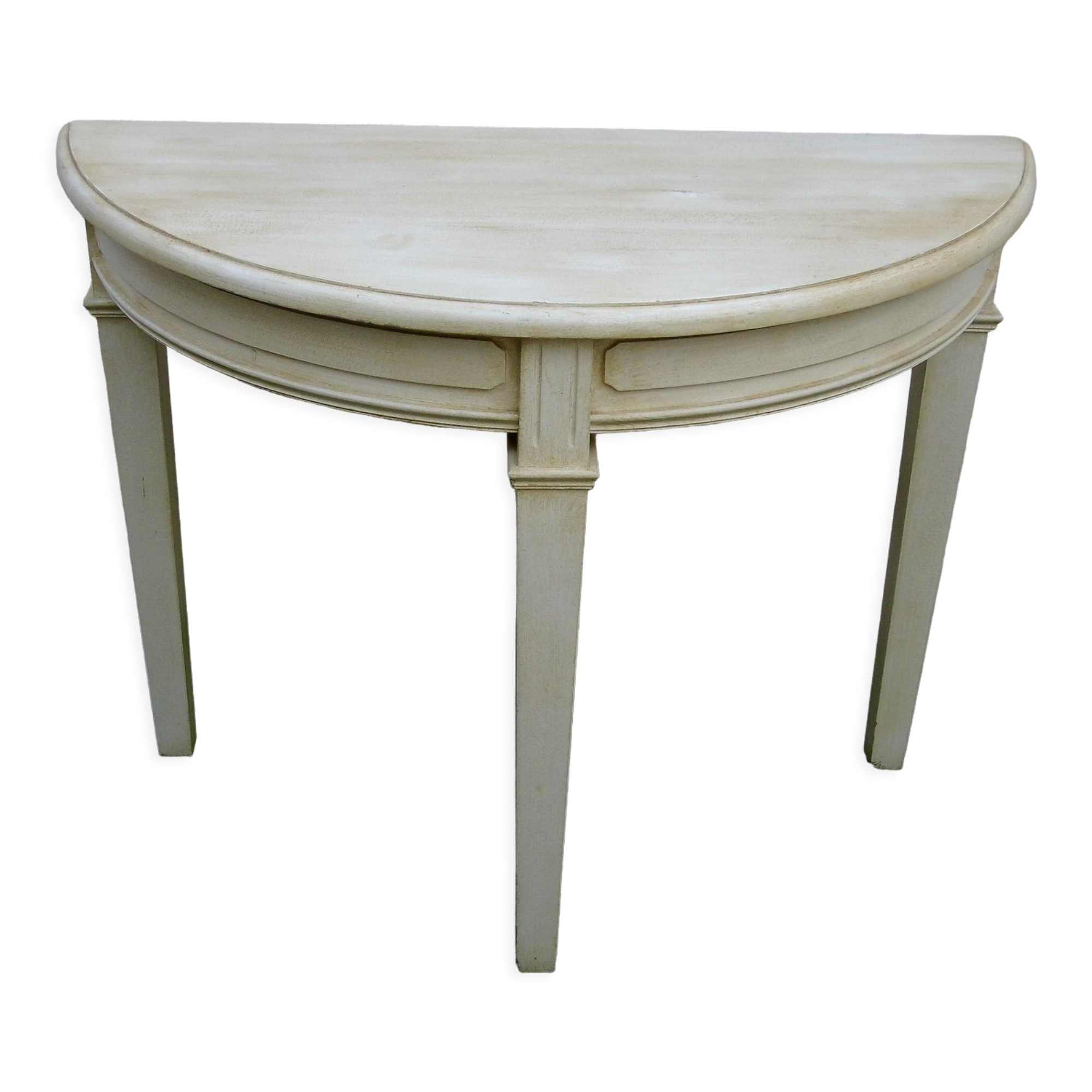 HALF-MOON CONSOLE TRIPOD SOLID PAINTED WOOD TRIPOD EXCELLENT CONDITION