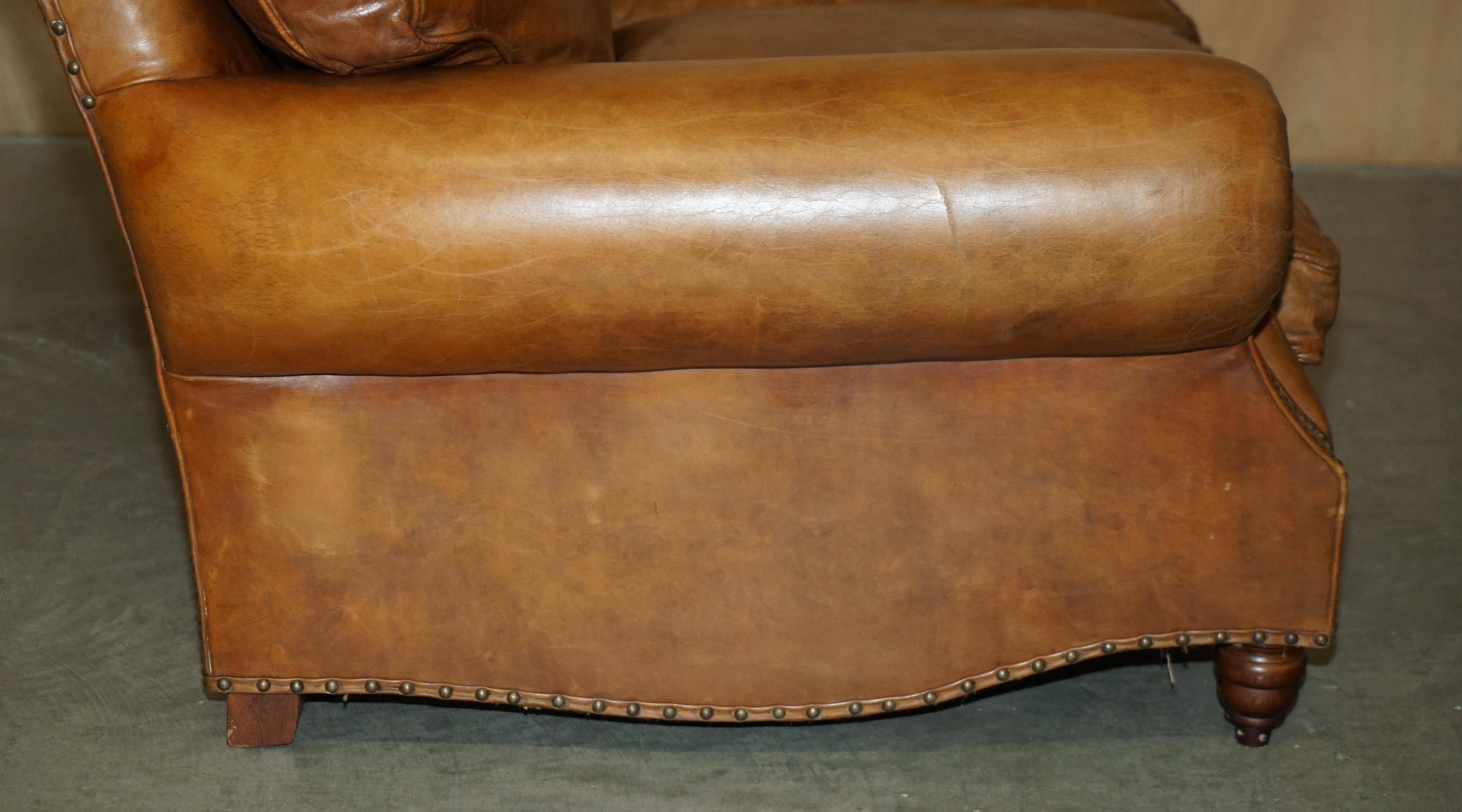 Balmoral Heritage Leather Sofa by Timothy Oulton