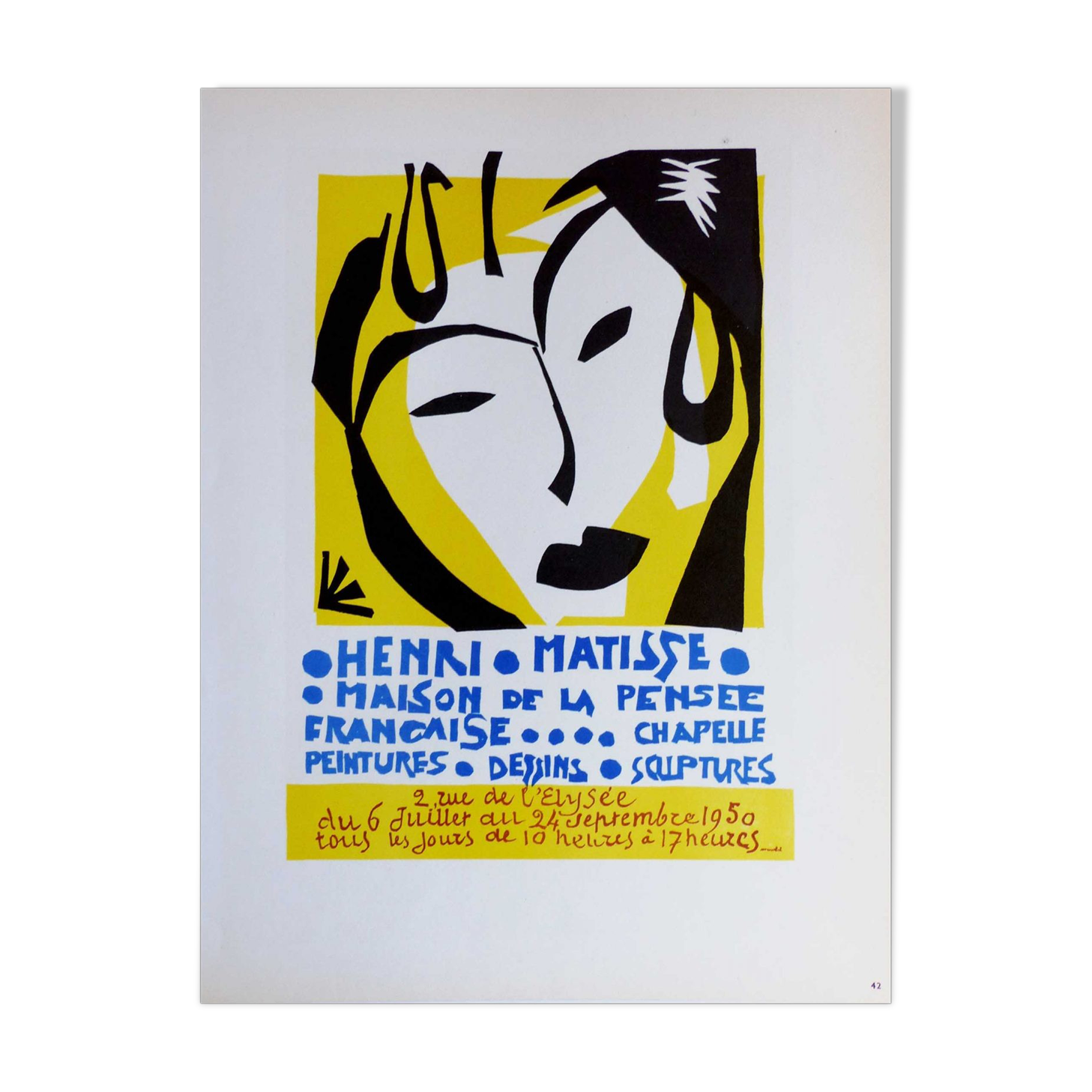 Lithograph Henri Matisse Mourlot 1959