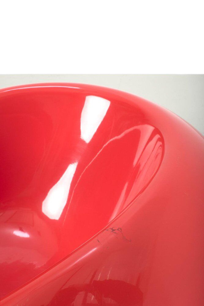 Red Pastil Lounge Chair by Eero Aarnio