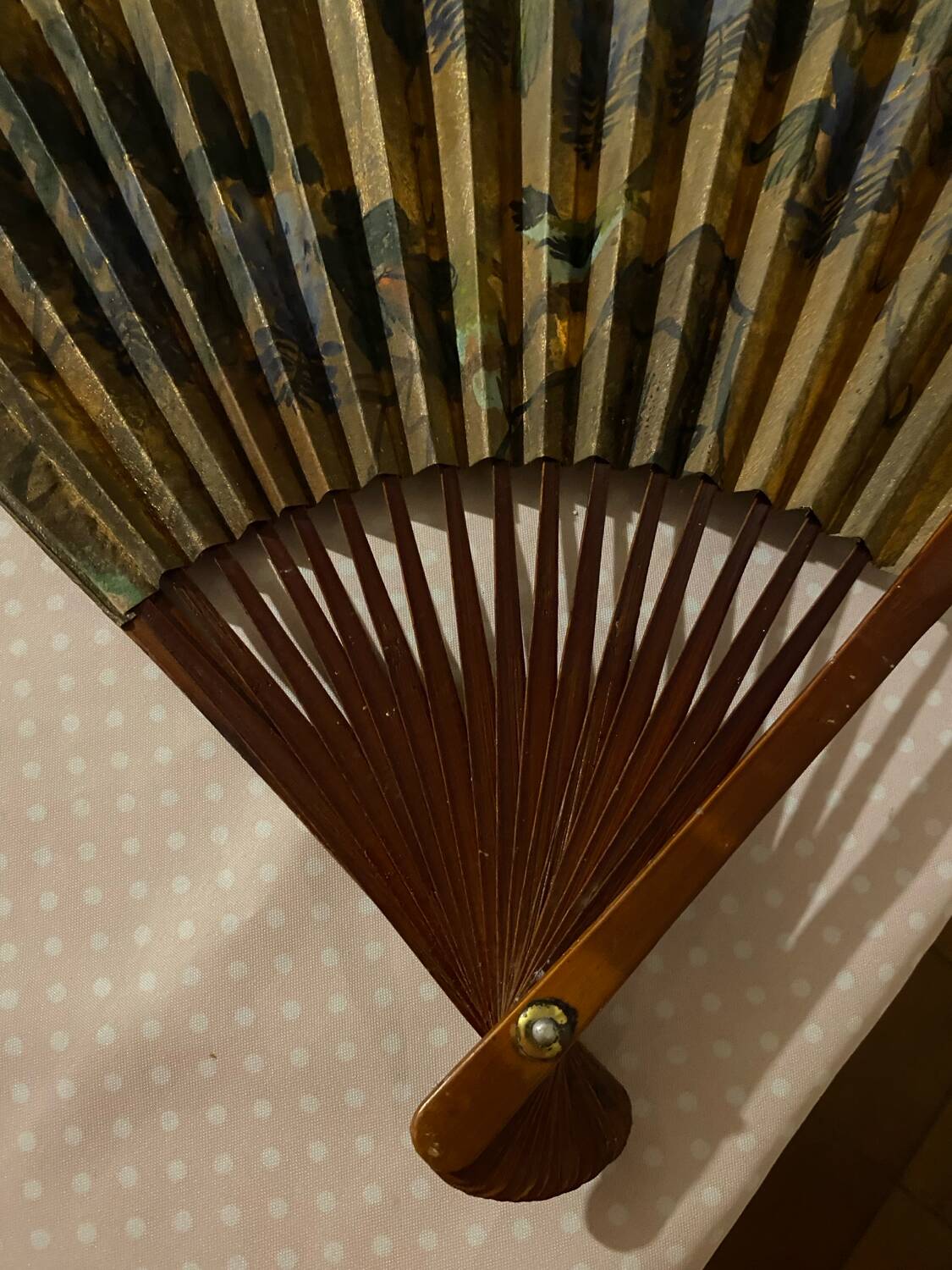 Éventail japonais vintage