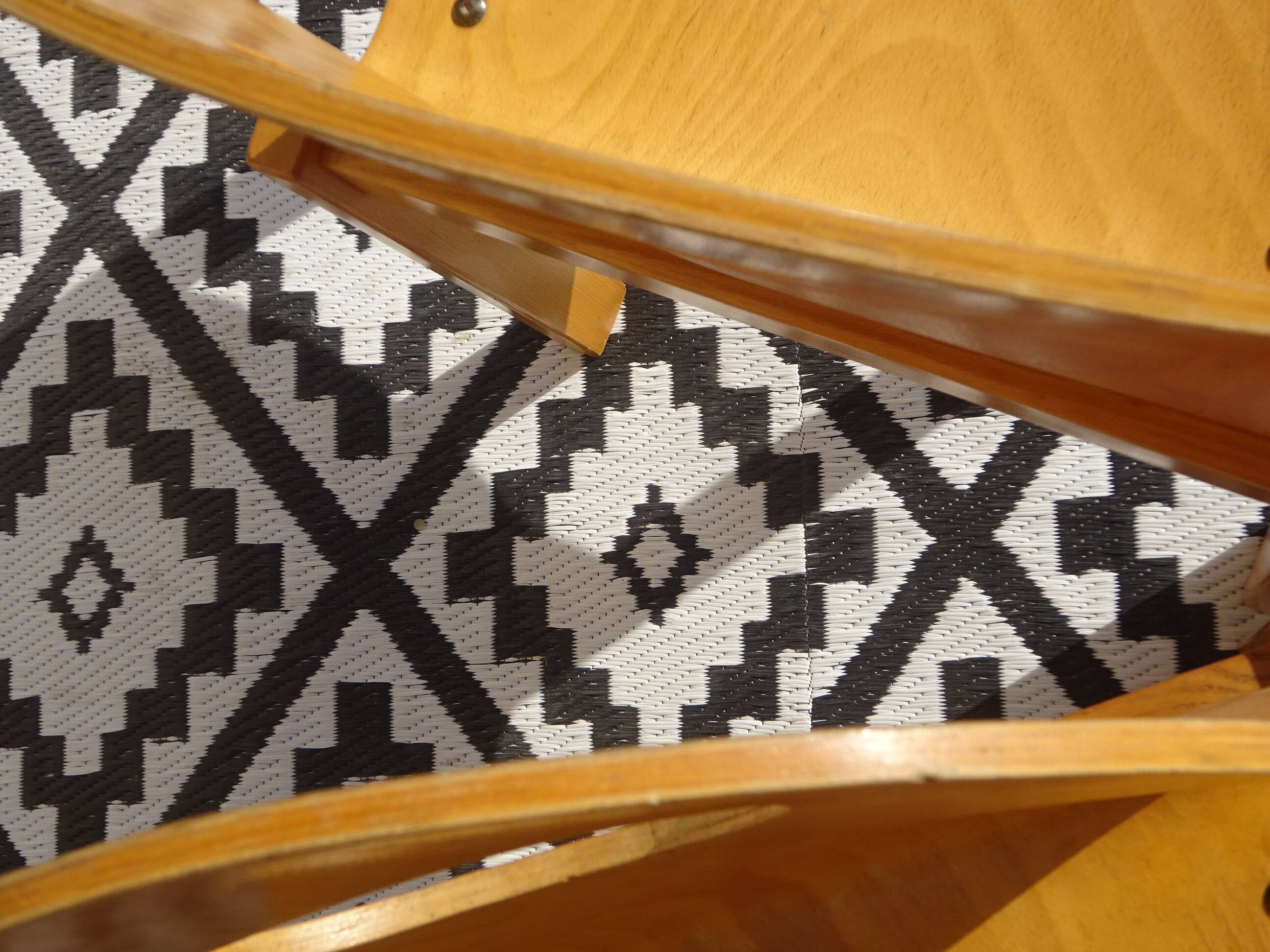 Light wood post-formed chairs, the 2.