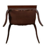 Side table, artisanal vintage mahogany desk worker