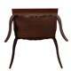 Table d'appoint, travailleuse pupitre vintage artisanale en acajou
