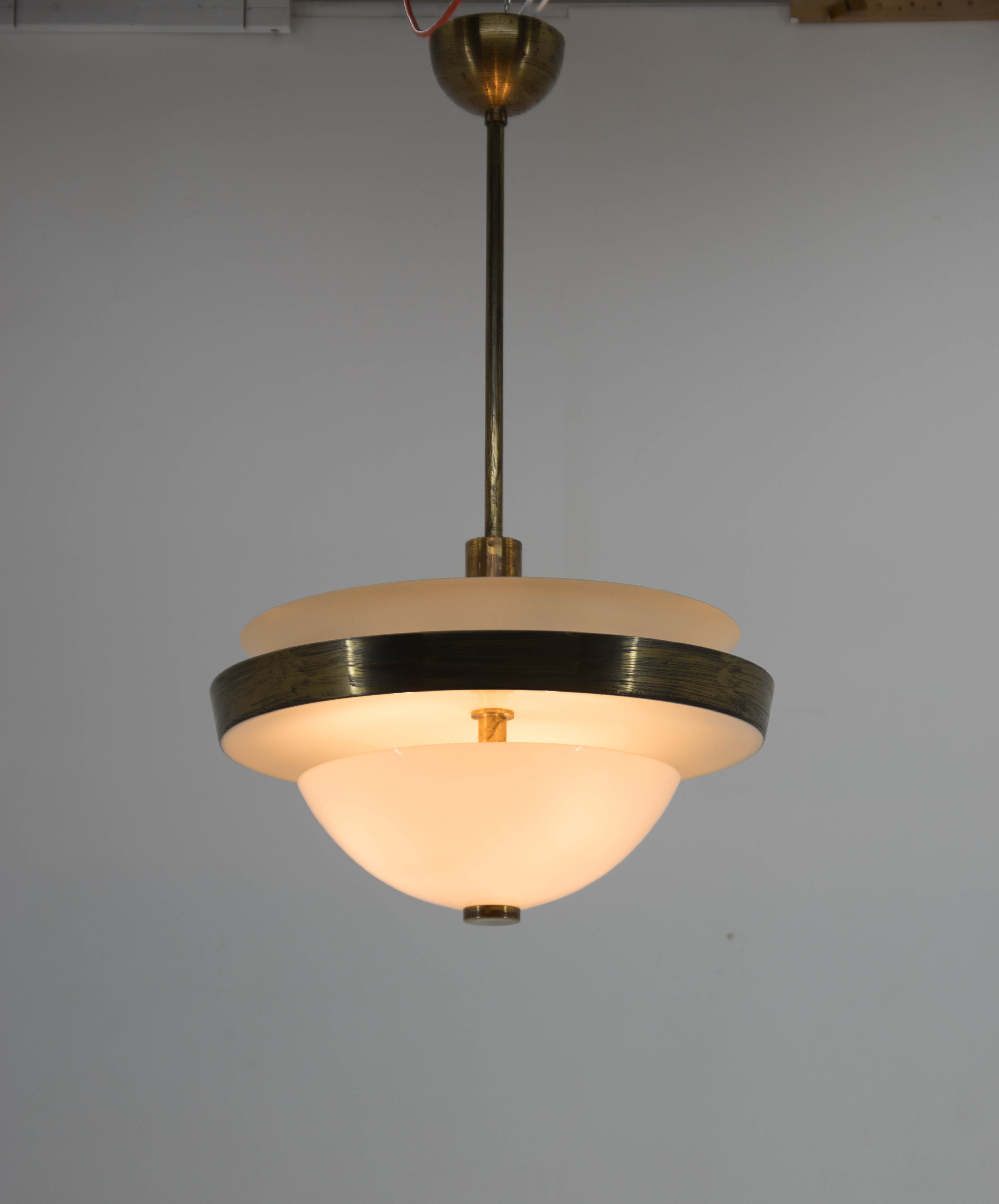 Bauhaus chandelier by ias, 1930s