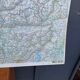 Carte routière Suisses sur tole - 126 x 86,5 cm