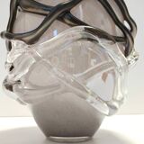 Lilac and Black Iridescent Murano Glass Vase by Sergio Costantini, Italy 19