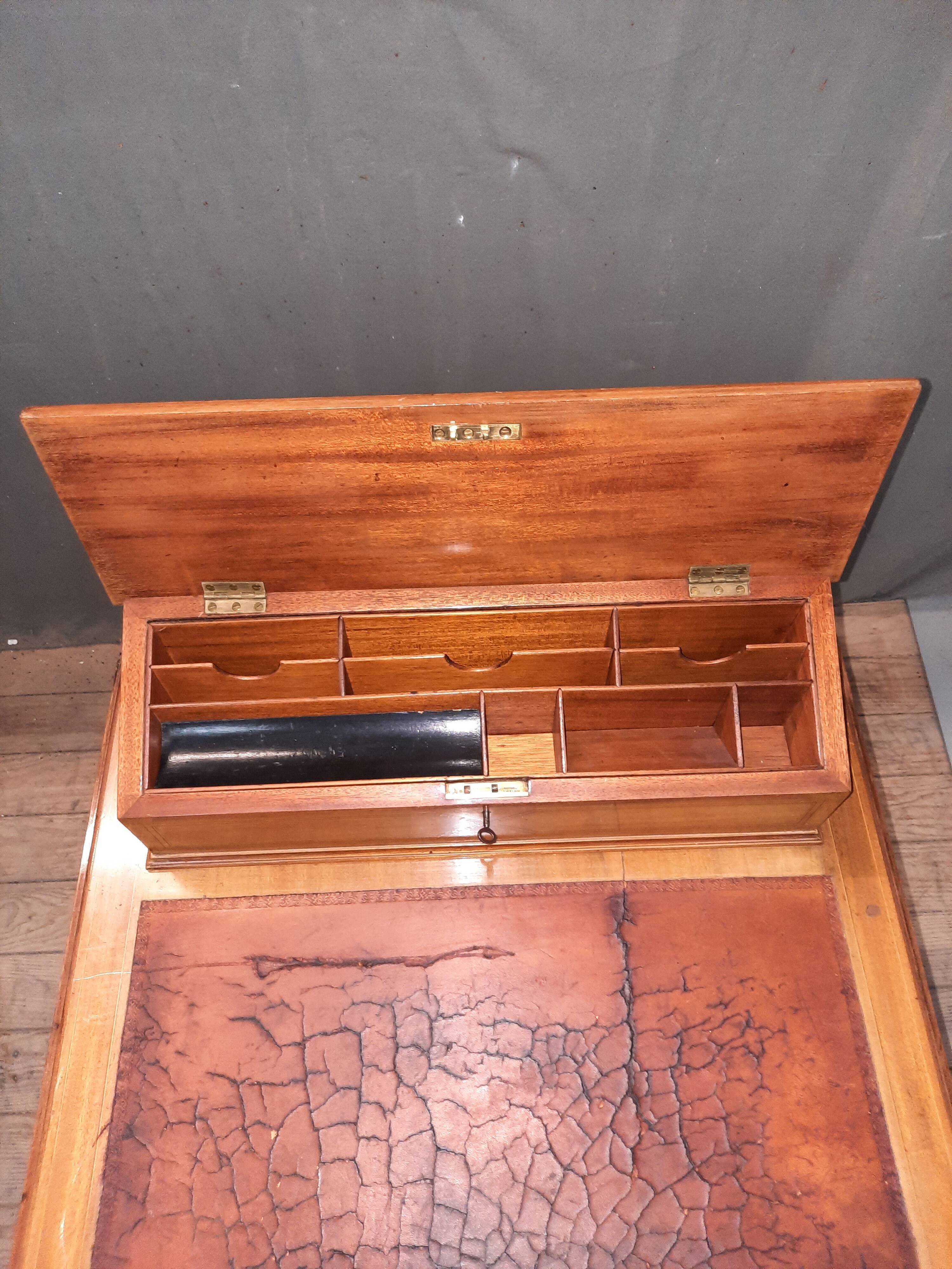 English tiered Burreau and 2 lids