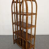Bamboo and rattan shelves from the 60s/70s
