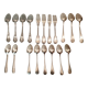 15 spoons & 4 silver metal forks