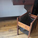 Porte revues scandinave en palissandre de Rio et cuir